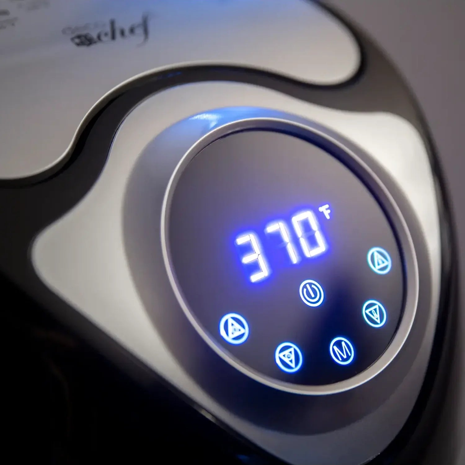 Close up of LED display control panel