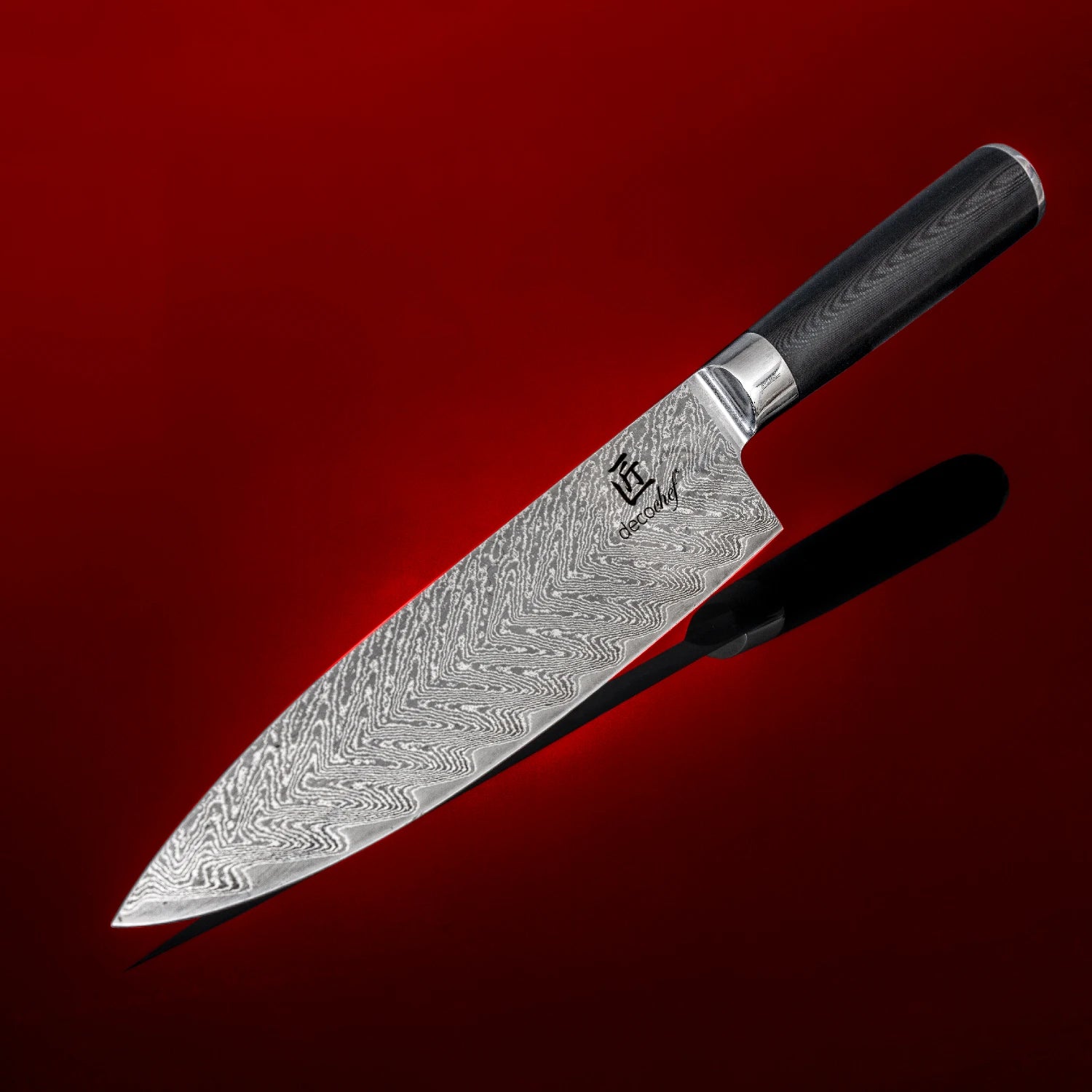 Deco Chef Chef Knife on a red background